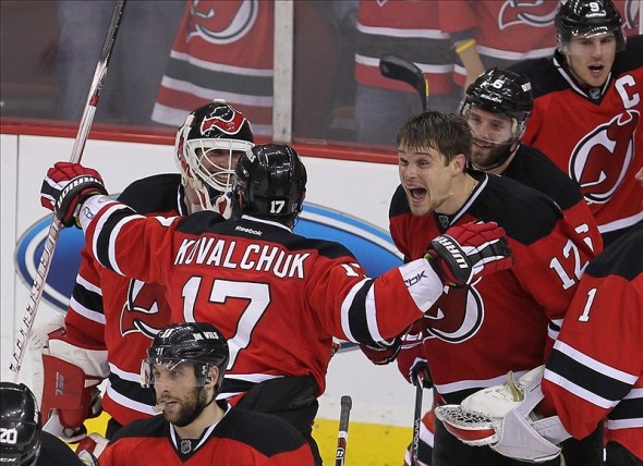 Alexei Ponikarovsky Devils win Alexei Ponikarovsky devils win in overtime