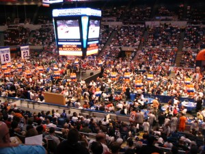 View from my seats at the Islanders draft party