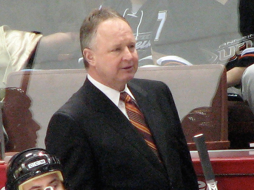 Ducks' Head Coach Randy Carlyle