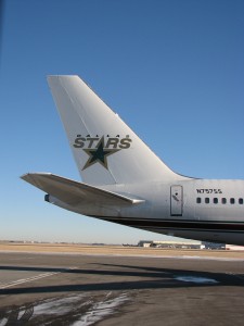 Dallas Stars' charter (photo by Wee in YYC/flickr)