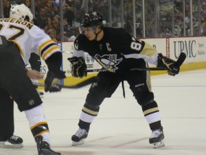 One of the biggest improvements in Sidney Crosby's game has come in the faceoff circle - Photo by Author.