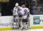Antti Niemi and Jonathan Toews (Pam Rodriguez/THW)