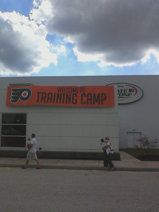 The Flyers Practice Facility is Buzzing with Excitement (J. Johnson/THW)