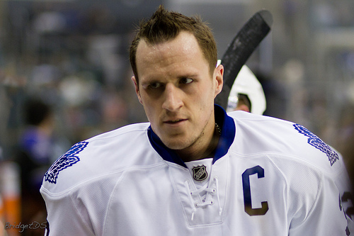 Dion Phaneuf has helped the Maple Leafs transform into a playoff contender (bridgetds, Flickr)