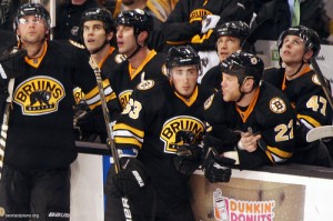Bruins bench