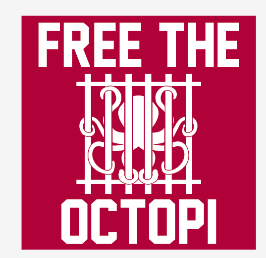 Free the Octopi shirts from The Production Line (Michael Petrella / TPL)
