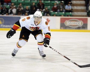 19-year-old Belleville Bulls forward Braeden Corbeth had to retire after suffering five concussions in two years.  He only played in two games during the 2011-12 OHL season due to them.  (Photo: Aaron Bell/OHL Images)