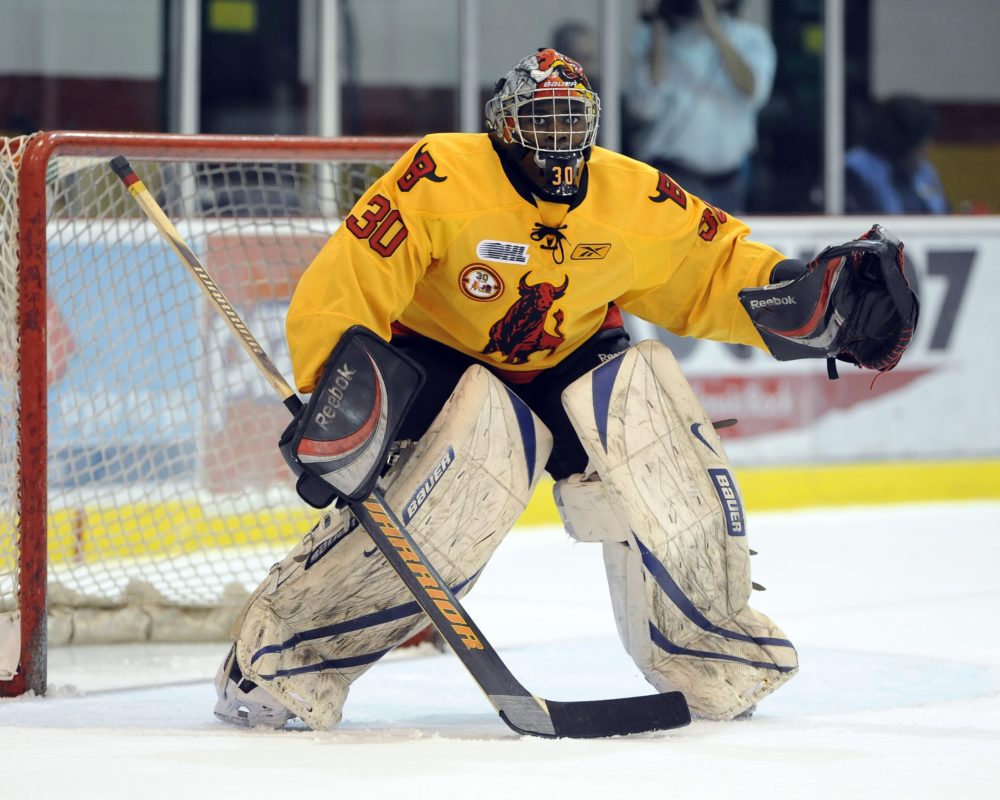 Will Malcolm Subban be Canada's starting WJC goaltender? (Aaron Bell/OHL Images)