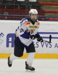 Despite his 5'7" frame, Tobias Gabrielsen is one of the most offensively-talented defencemen in Norwegian junior hockey.  He has scored 106 points in 90 career under-17 games.  As well, he has tremendous leadership, captaining Sparta's under-17 team to a league championship in 2012.  (Morten Frøid)