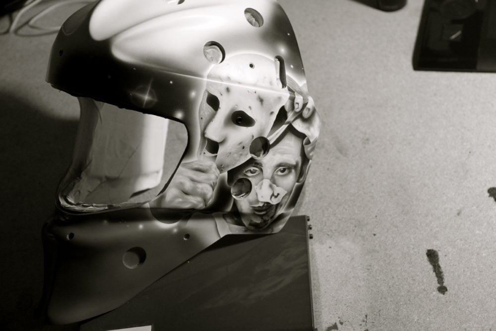 "Ghosts of the Forum" mask by Andrew Manning. [courtesy: Air Trix Studios]