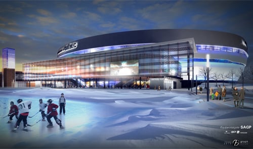 A winter view of the new arena (Photos courtesy of SAGP)