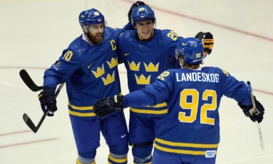 team sweden blue hockey jersey