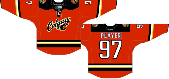flames jersey history
