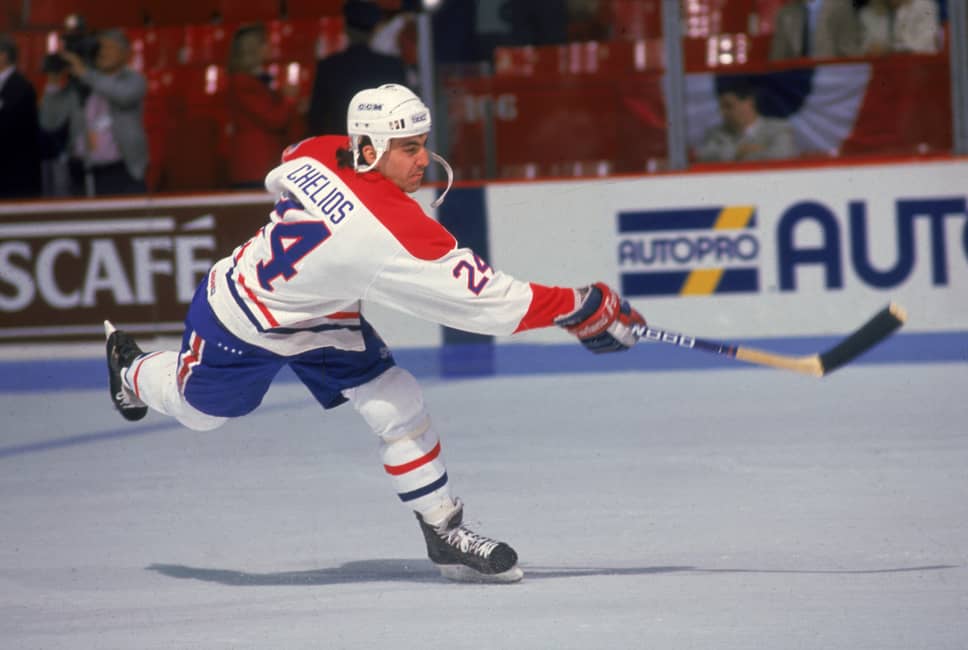 Chris Chelios of the Montreal Canadiens