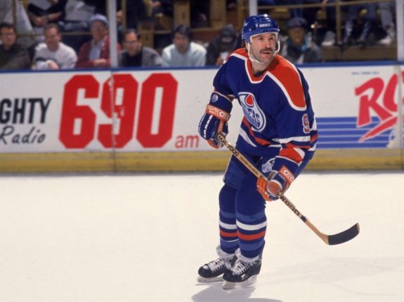 Glenn Anderson of the Edmonton Oilers
