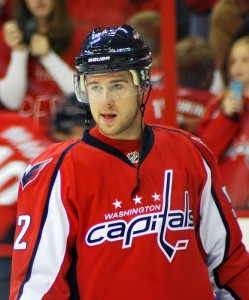 Green, who scored the game-winner in overtime to defeat the Carolina Hurricanes in the 2011-12 home opener. (Photo by Anna Armstrong)
