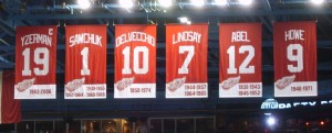 Red Wings retired banners image courtesy of Wikipedia.org