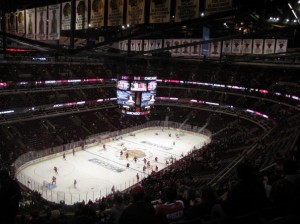 The United Center, home of the Chicago Blackhawks, is home to the most famous performance of "The Star Spangled Banner" in the league. (Pam Rodriguez)