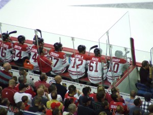 V4 at red/white Olympic scrimmage (photo by thehockeyguy/flickr)
