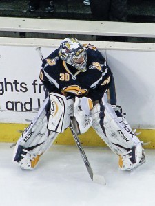 Ryan Miller recorded 40 wins, 2.73 GAA, and .911 save percentage for Buffalo in 2006-07. (image source: mark6mauno/ Flikr)