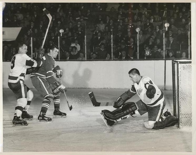 Terry Sawchuk was a phenomenal goaltender but unheralded star Dutch Reibel was a major reason the Wings won the Cup in 1954-1955
