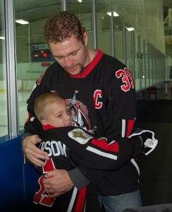 Isaac Anderson with Matt Matt Carkner