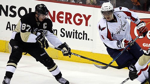 (wstera2/Flickr) Sidney Crosby, left, and Alex Ovechkin will probably go 1st and 2nd overall in most fantasy drafts this fall, but the order could depend on the scoring categories.