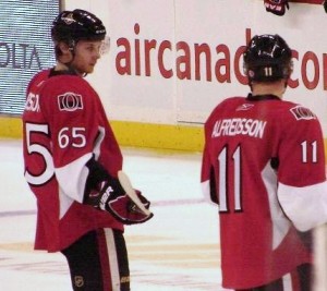 Erik Karlsson and Daniel Alfredsson are Leading the Way Offensively in Ottawa (Andrew Rodger THW)