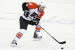 Richards was drafted 24th overall in 2003 by the Flyers.  (Photo by Bob Fina).