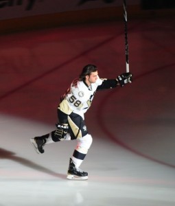 Kris Letang could really benefit from the return of Rob Scuderi. Tom Turk/THW)