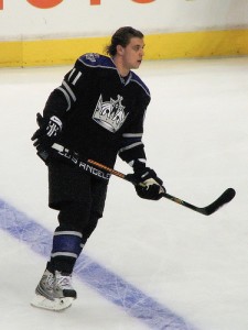 Kopitar's season likely ended Saturday during a victory over Colorado (Photo by Mark Mauno).