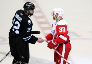 Sharks are coming to Hockeytown; can the  Red Wings make it 23? (Icon SMI)
