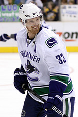 Henrik Sedin leads all scorers in this year's Stanley Cup Playoffs (Photo by Chassen Ikiri).