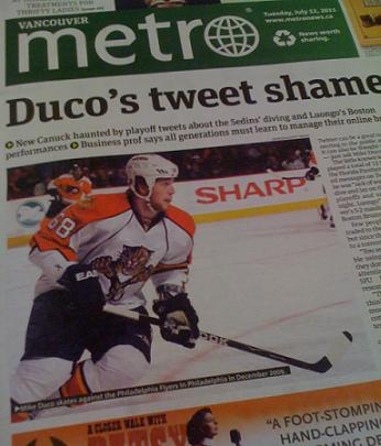 Mike Duco is front page news