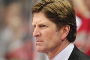 Mike Babcock, Coach, Red Wings, Video Room
