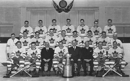 1947 - 1948 Toronto Maple Leafs Stanley cup Team Photo