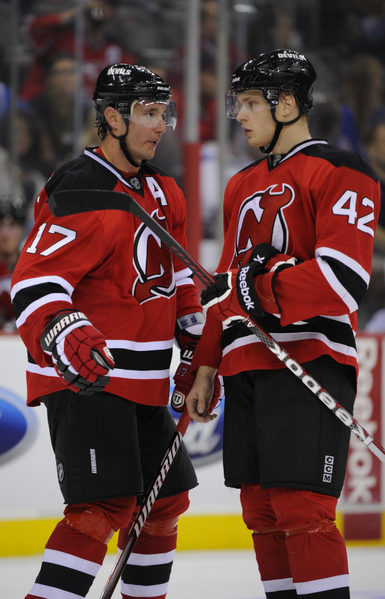 Adam Larsson and Ilya Kovalchuk Devils