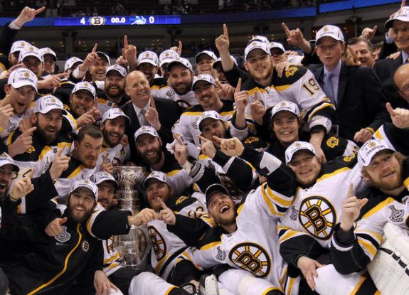 Bruins winning the Stanley Cup