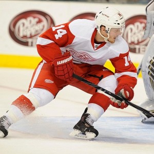 Gustav Nyquist of the Detroit Red Wings