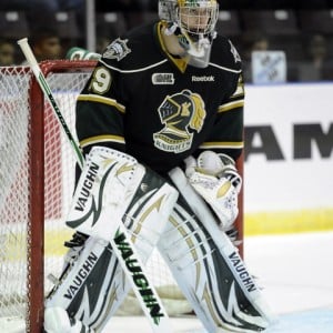 Michael Houser of the London Knights. Photo by Aaron Bell/OHL Images Michael Houser