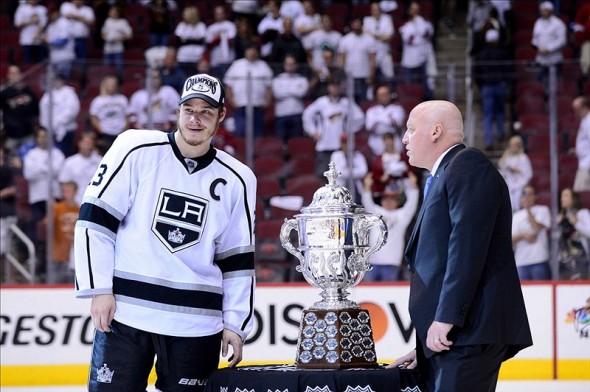 If choosing a captain were based on a team's "best player," would the Los Angeles Kings have won two Stanley Cups like they have under captain Dustin Brown (above)?