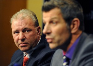 Montreal Canadiens head coach Michel Therrien and general manager Marc Bergevin