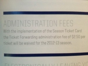 Winnipeg Jets Season Ticket Booklet