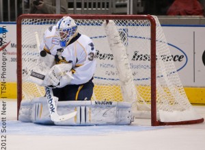 Goaltender Jake Allen was the Blues' 2nd round pick (34th overall) in the 2008 draft (TSN Photography)