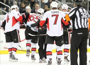 Erik Karlsson suffered a lacerated tendon (Charles LeClaire-USA TODAY Sports)