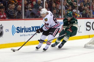 Patrick Kane has been a killer for the Wild in the first two games of the series, scoring three goals thus far. (Brace Hemmelgarn-USA TODAY Sports)
