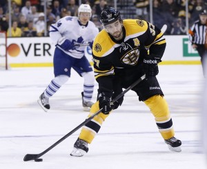 Patrice Bergeron is THW's 2013 Most Outstanding Defensive Forward. (Greg M. Cooper-USA TODAY Sports)