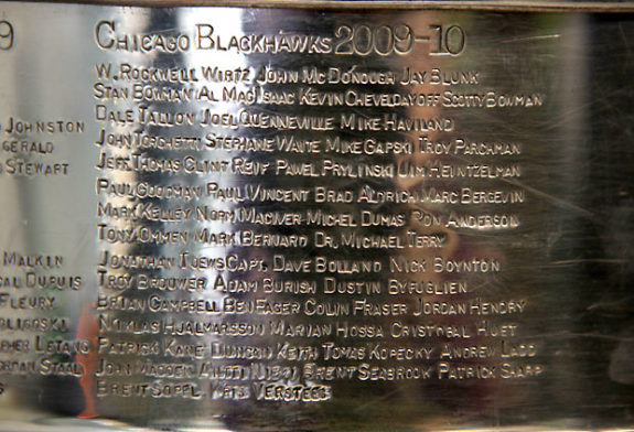 Blackhawks Stanley Cup Engraving