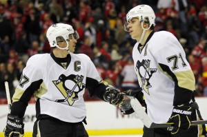 Crosby and Malkin have been taking turns leading the Pens to victory.  (Geoff Burke-USA TODAY Sports)