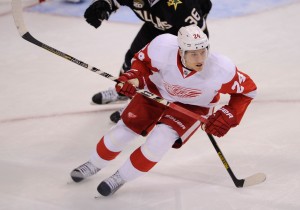 Brunner further proved his track-record of a point producer, as he was a great source of secondary scoring for the Red Wings this past season and playoffs. (Jerome Miron-USA TODAY Sports)